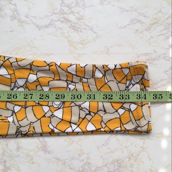 Lularoe Candy Corn Print Leggings - Picture 5 of 8
